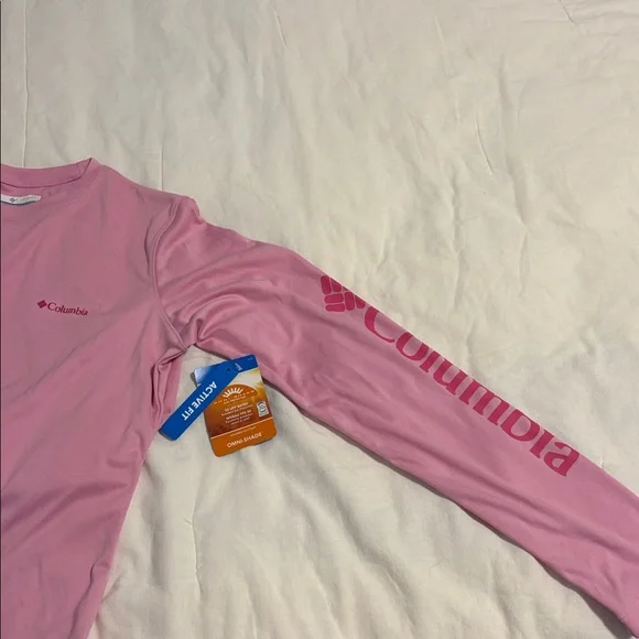 Columbia pink active fit Omni Shade long sleeve shirt - Picture 4 of 7